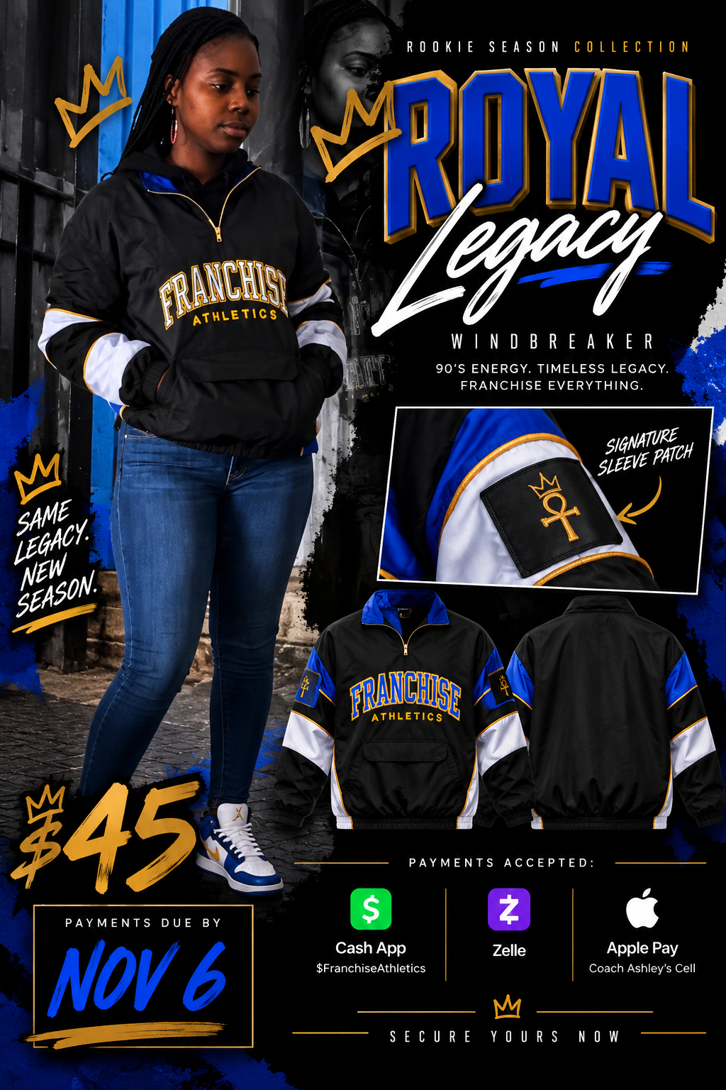 Rookie Season: Windbreaker PREORDER DUE NOV 6